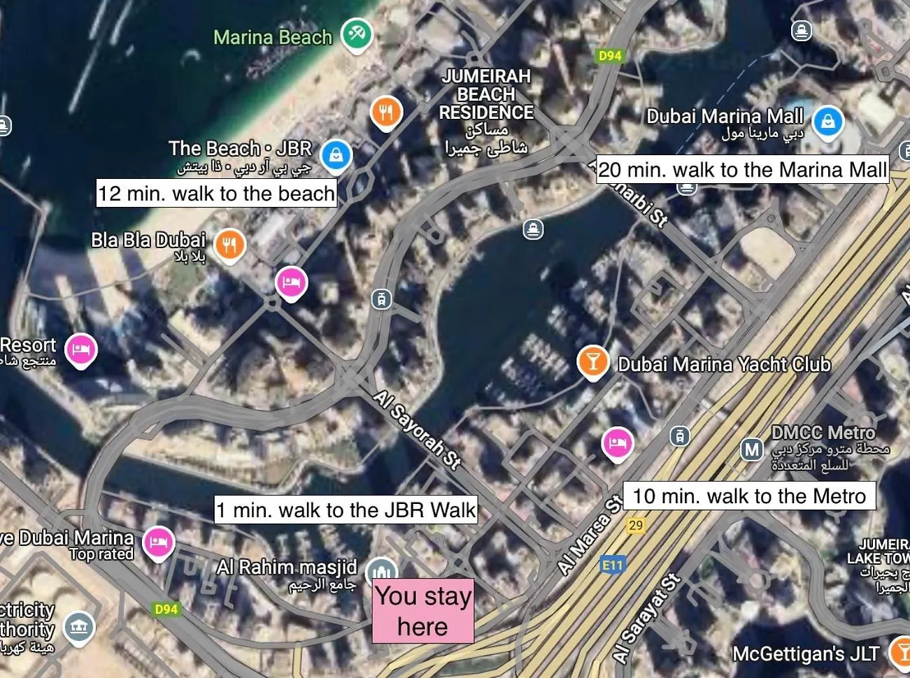 Stylish 1 Bedroom Canal View, Near Beach And Metro Station Dubai 0*,  United Arab Emirates